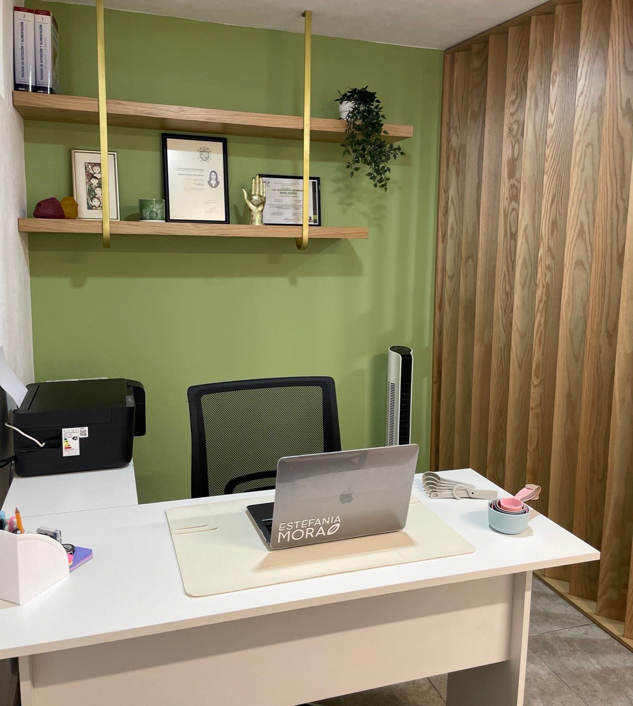 Área de escritorio del consultorio